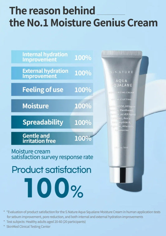 S.Nature Aqua Squalane Moisturizing Cream 80ml